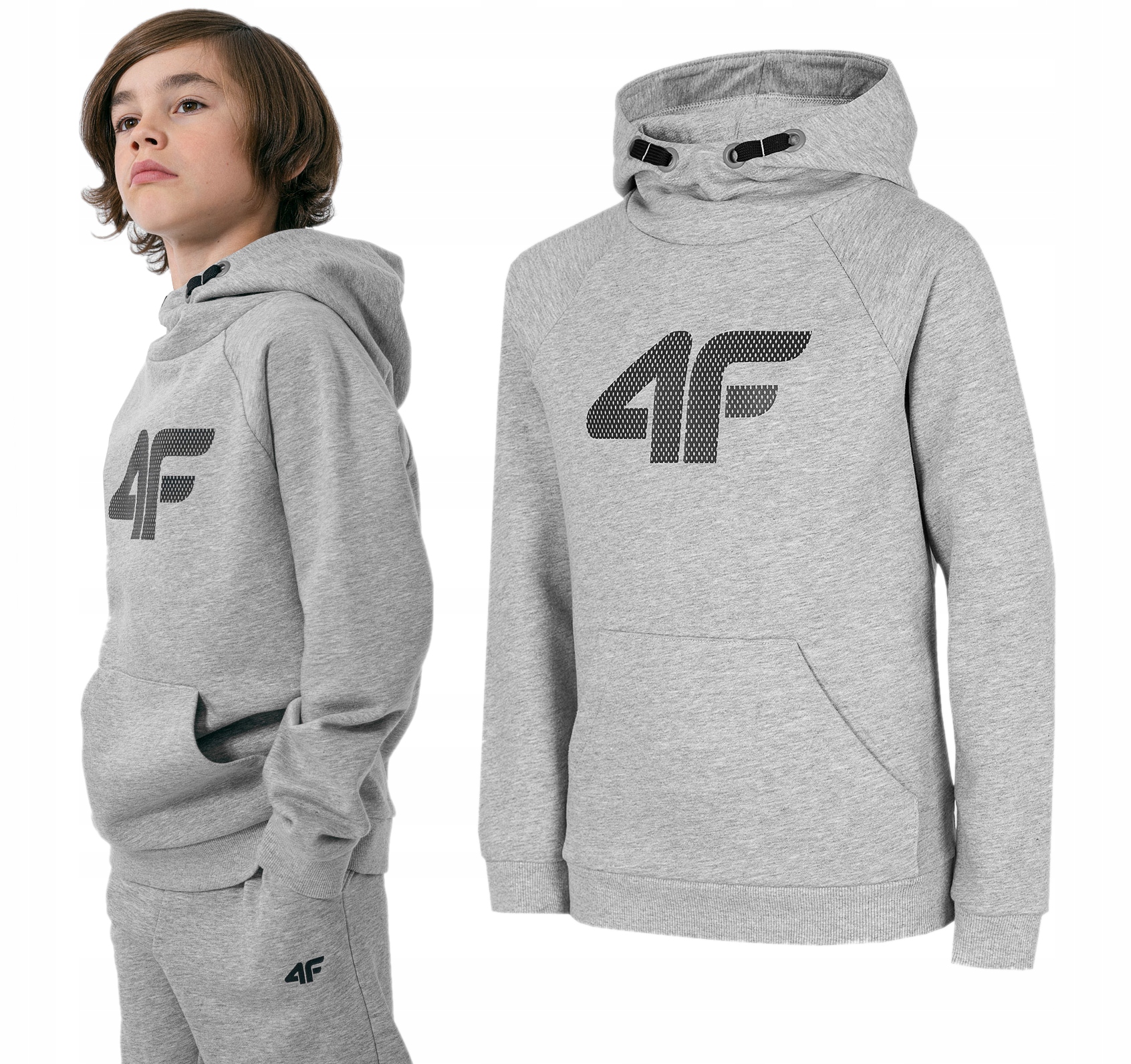 

4F Bluza Chłopięca Z Kapturem Dresowa