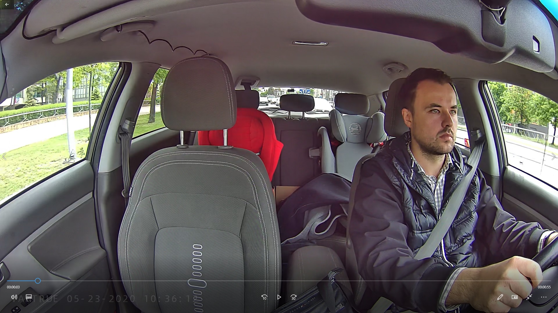 VANTRUE N4 przod tyl wnetrze 256GB ACC GPS Viewing Angle 165