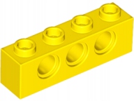 

10 szt Lego 3701 Yellow Technic, Brick 1 x 4