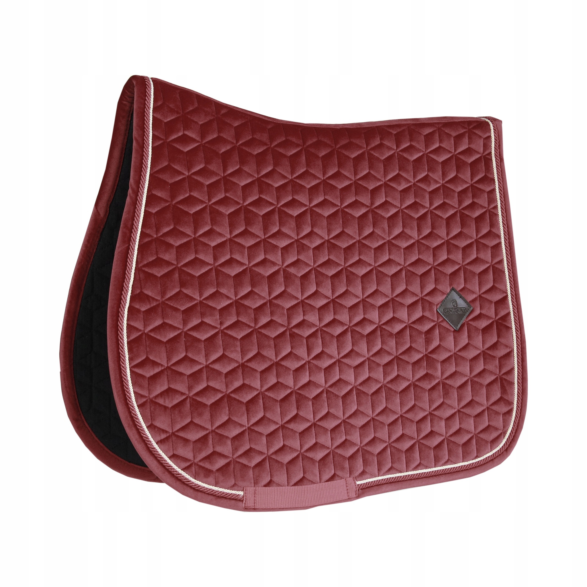 Czaprak dla konia Kentucky Velvet wszechstronny welurowy bordowy Vs