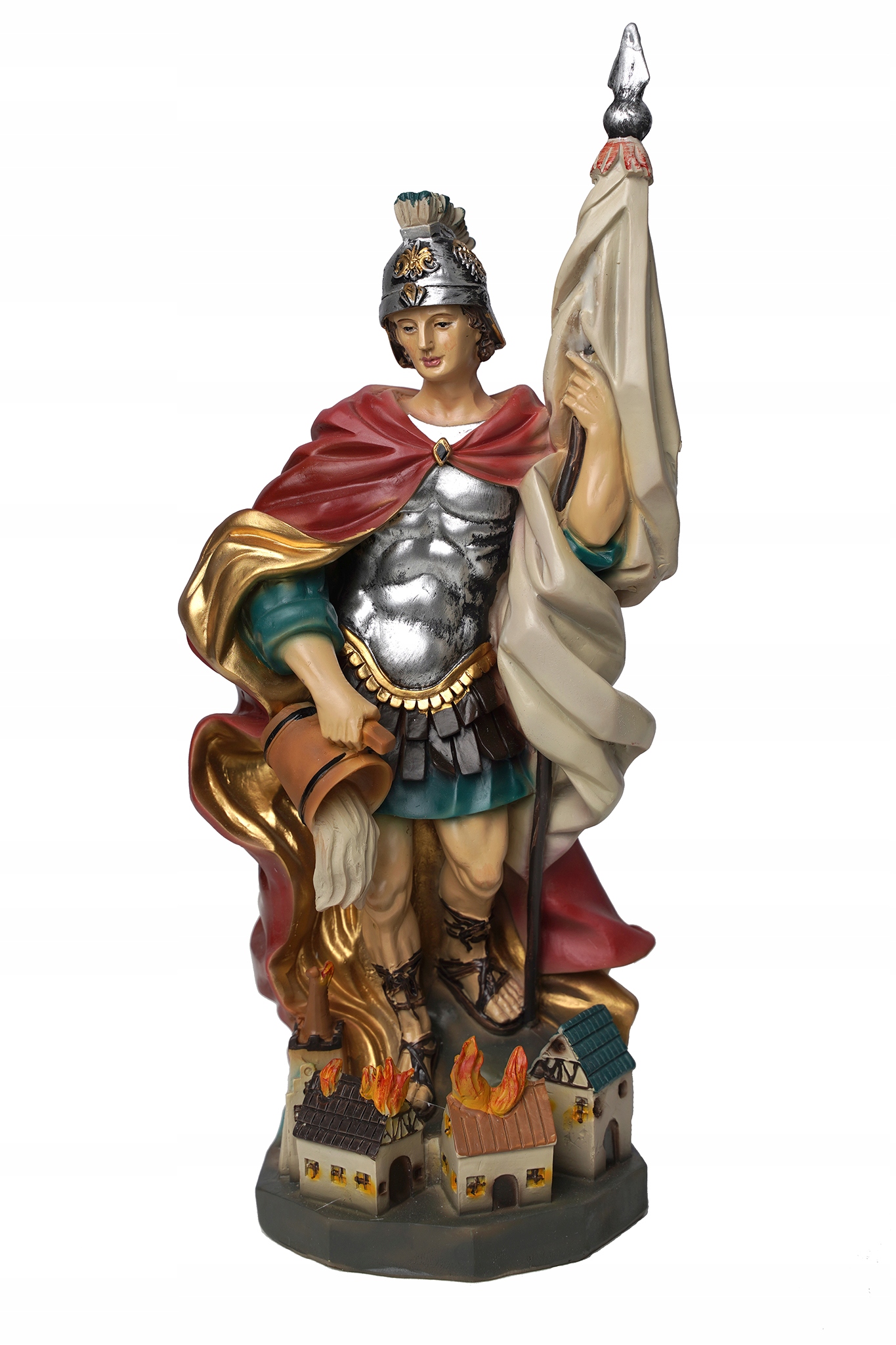 Farebná figurka sv. Floriána Hasiča Patron Hasičov A Kominárov 102 cm