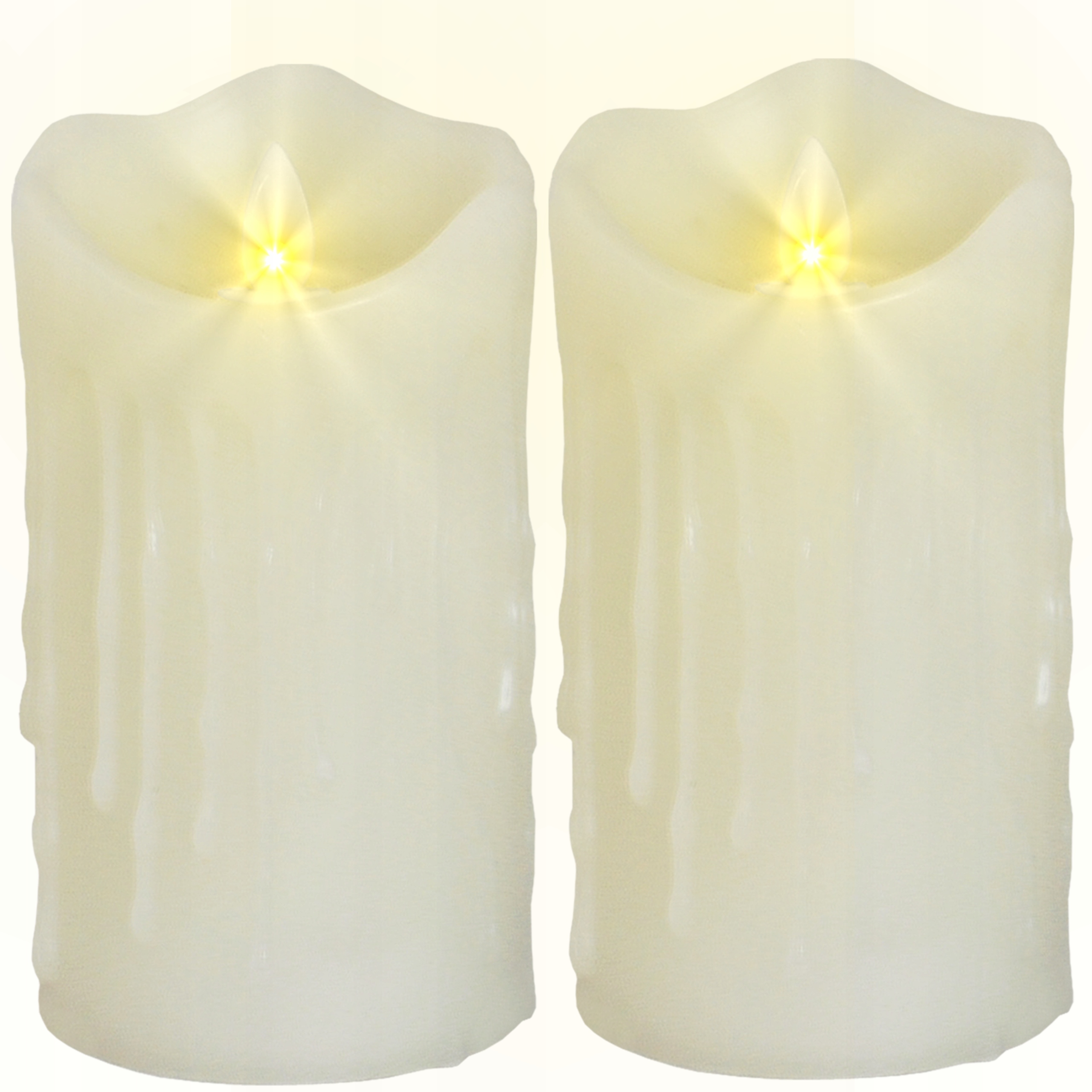 

2x Świeca Świeczka Znicz Led Woskowa Biała 15 CM