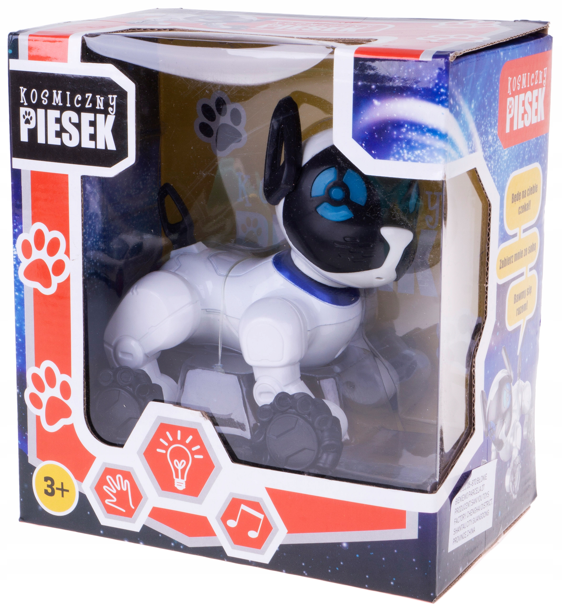 PIES KOSMICZNY ROBOT 13 CM MÓWI PO POLSKU Rodzaj pieski