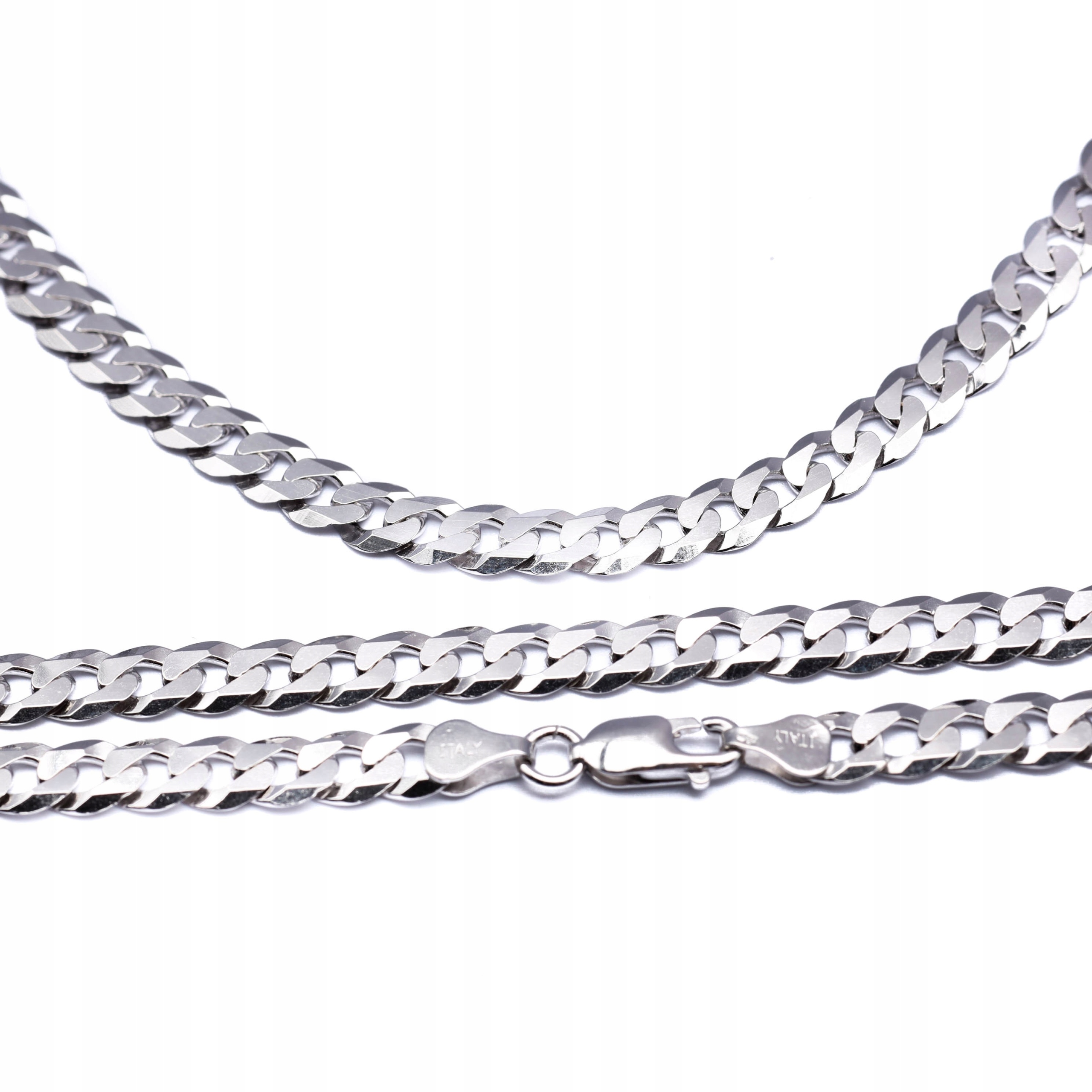 Stříbrný řetízek 925 s diamantovým pancířem, 50 cm