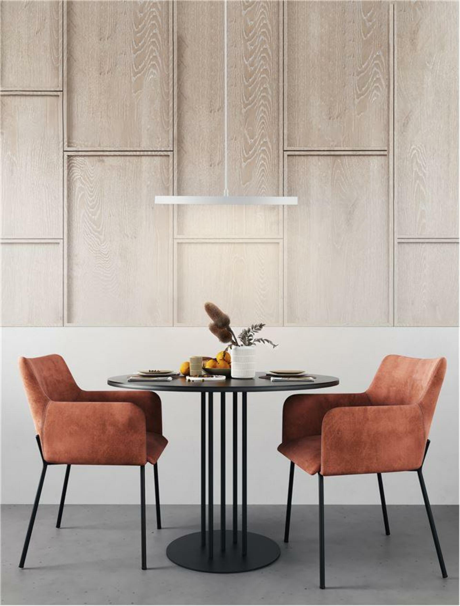 Nova Luce závesné svietidlo Andromeda biela oceľ a akryl D40mm Led 30W stmieva