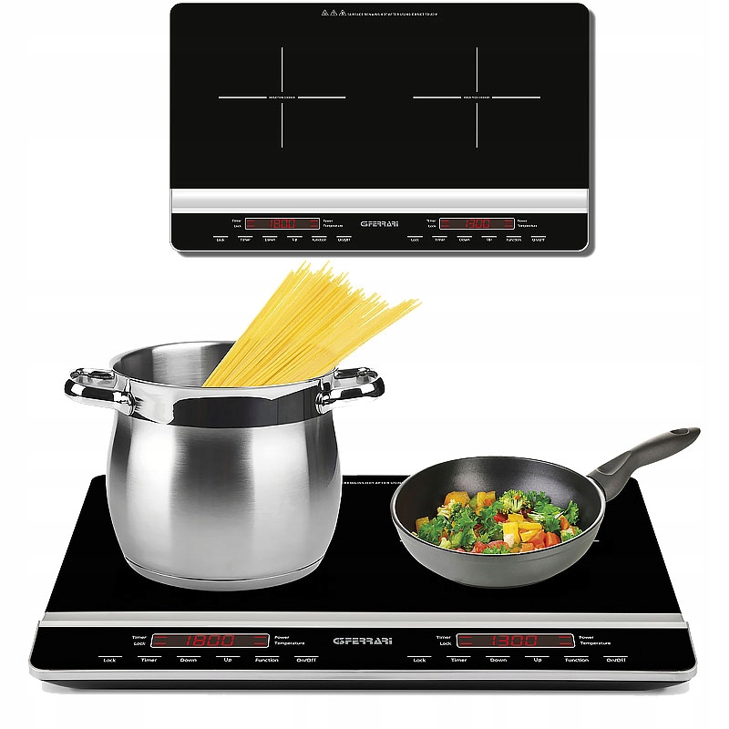 Duża Płyta Grzewcza Indukcyjna Dwupalnikowa Kuchenka Elektryczna przenośna