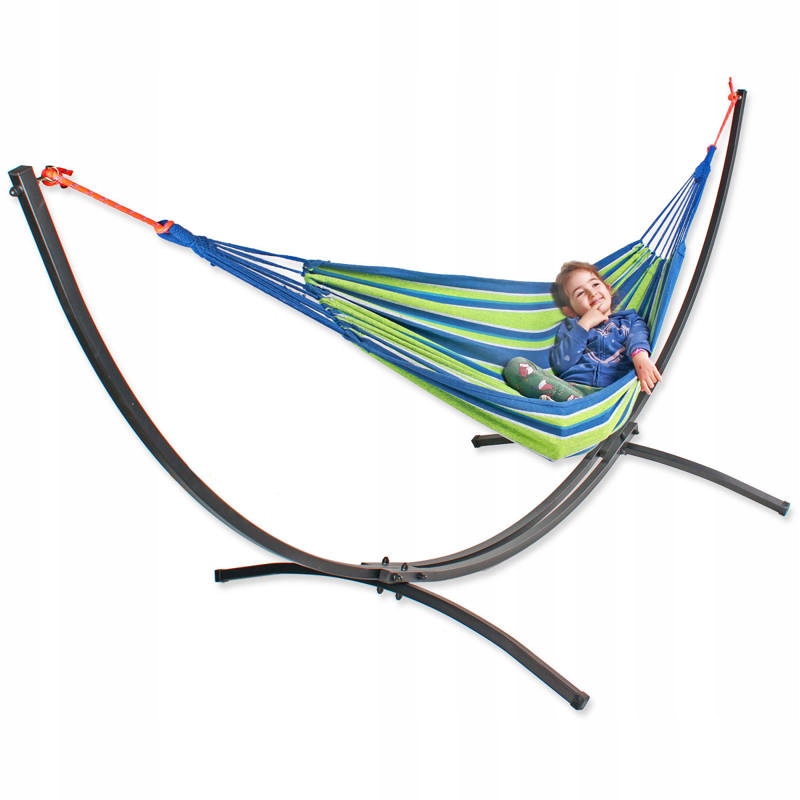 

Zestaw Stelaż Do Hamaka stalowy 200kg+ hamak 1 os.