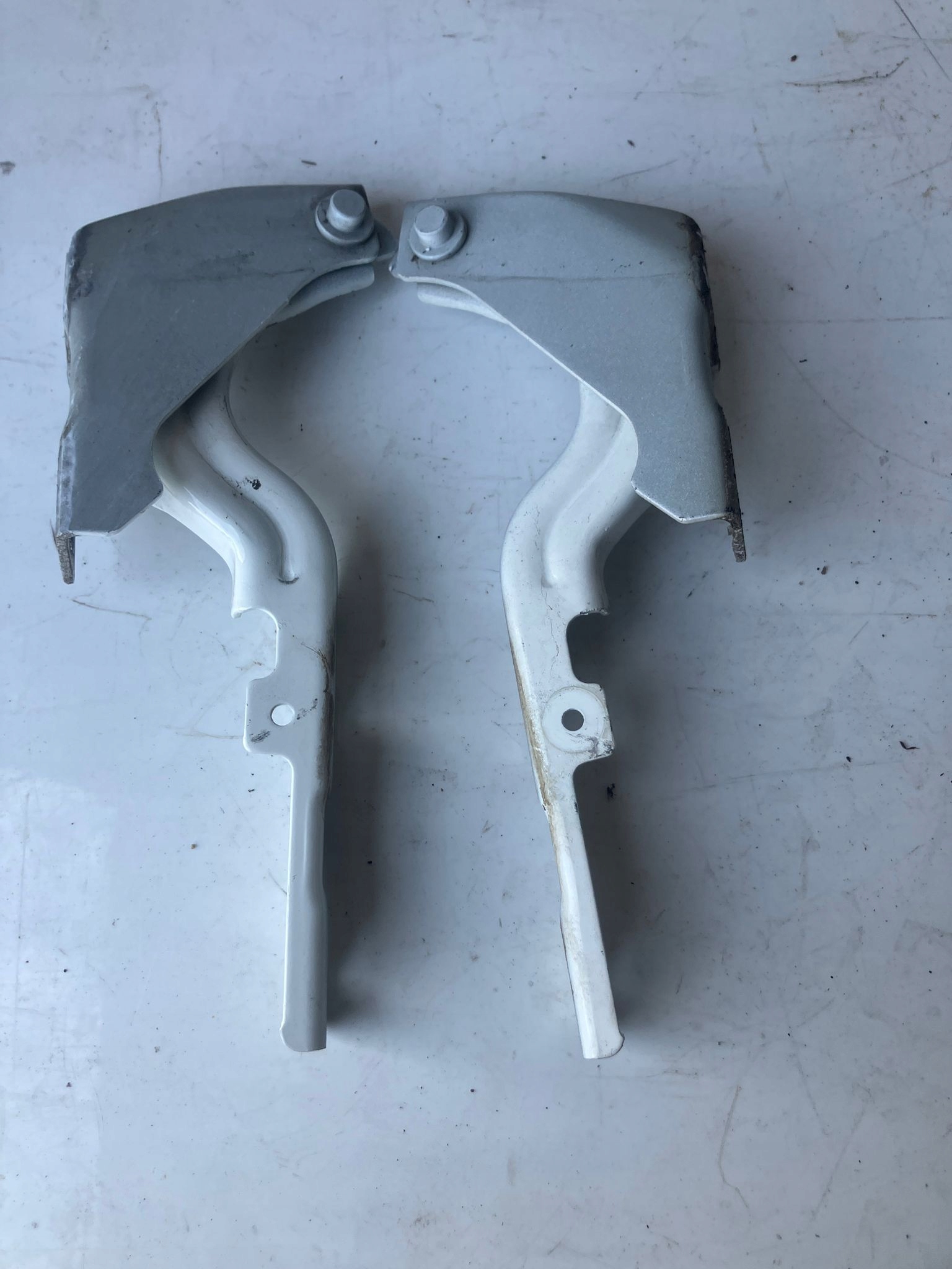 bonnet hinges right left KOMPLET FIAT TIPO II BIALE