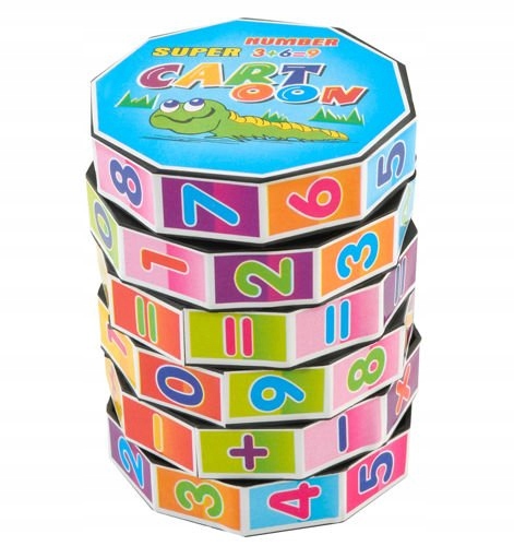 Walec Matematyczny kostka logiczna NAUKI liczenia Marka Iso Trade