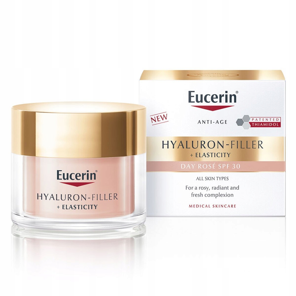 Eucerin Hyaluron-filler Elasticity Krem Na Dzień Różowy Spf 30 50 ML