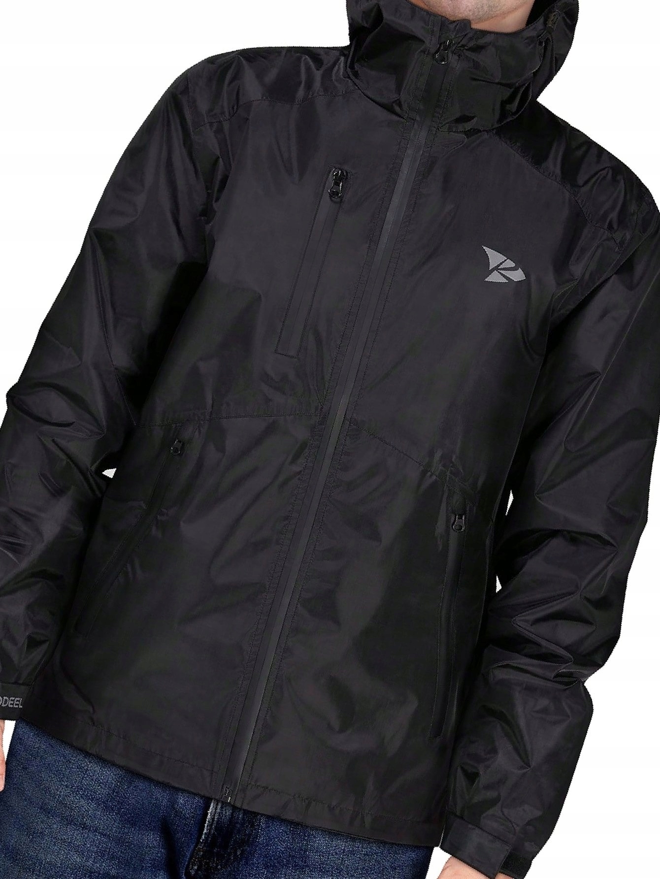 Pánská bunda S Kapucí Černá Rodeel Voděodolná Outdoor M