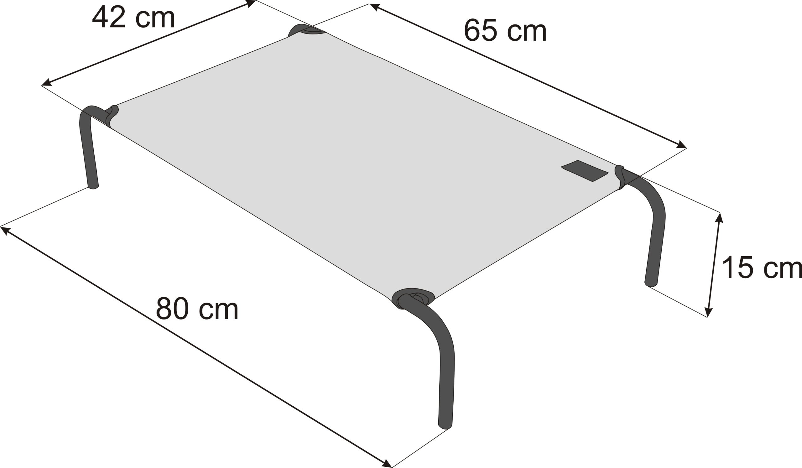 Legowisko metalowe kojec posłanie dla psa -L 80x42 Rodzaj kojec