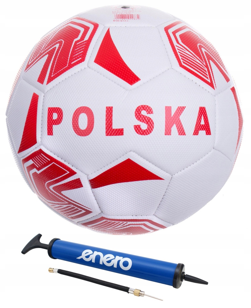 Piłka Nożna Rekreacyjna Na Trawę Orlik POLSKA Rozmiar 5 + Pompka Do Piłek