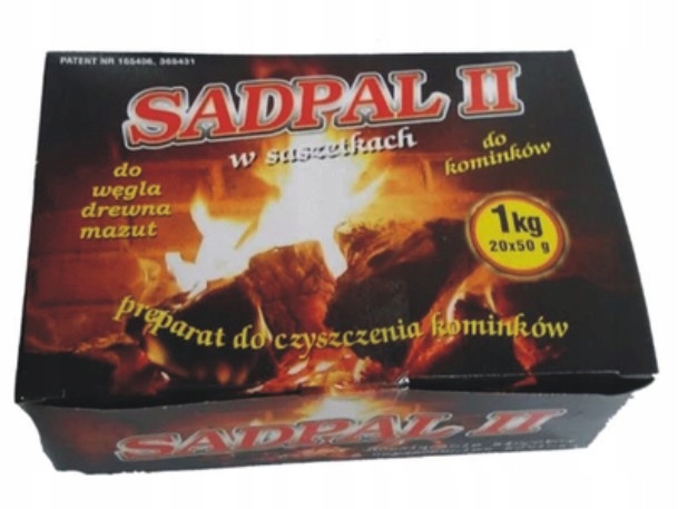 

Sadpal II 20x50g katalizator spalania sadzy
