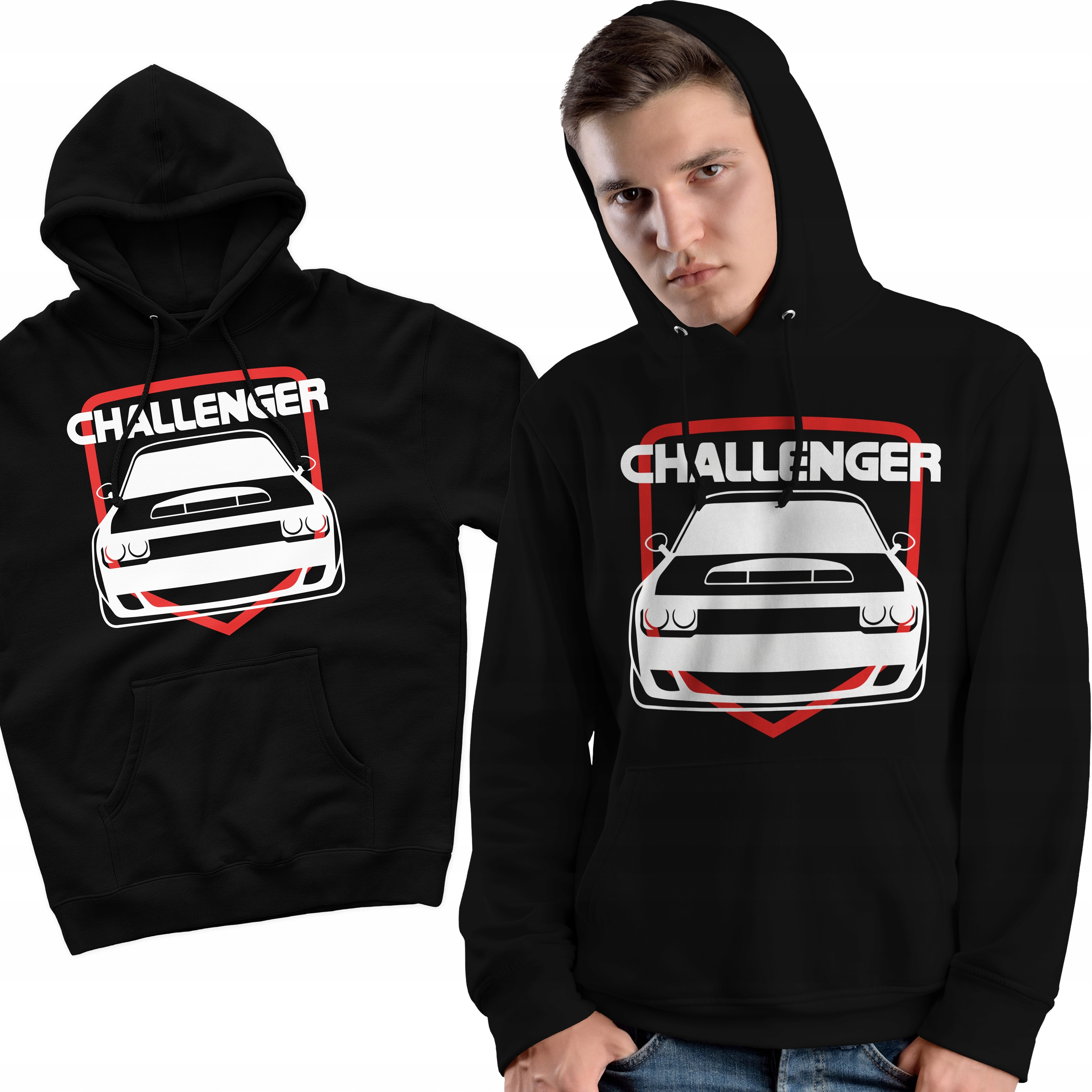 

Bluza Z Kapturem Dodge Challenger Bawełna roz XL