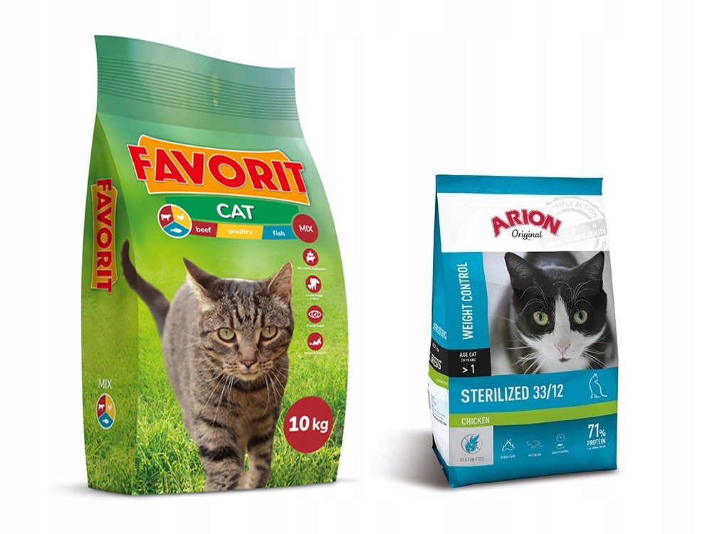 Favorit Kot MIX 10kg dárek