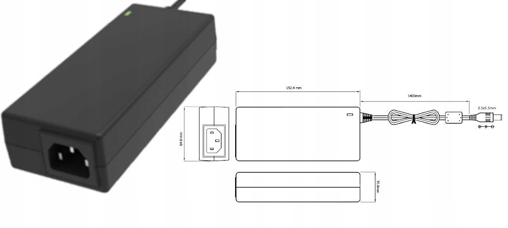 POSC20600D-2555-C14, Napájecí zdroj, Napájecí zdroje Pos/pos Adapter/Desktop, POSC20...