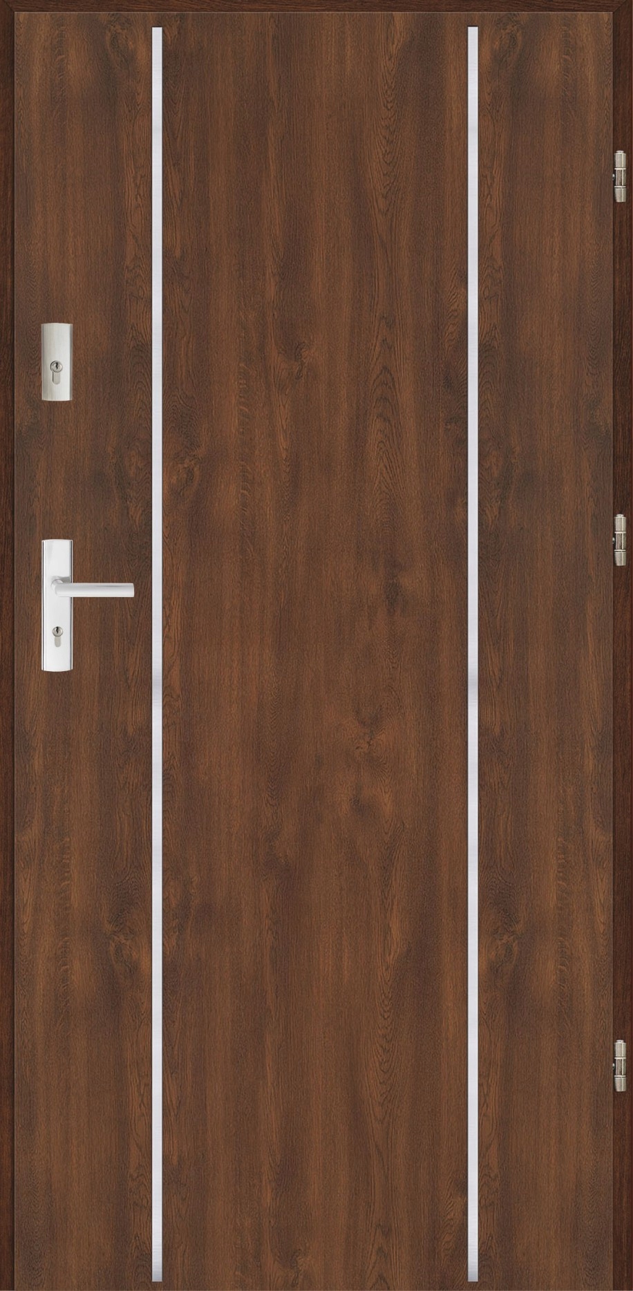Drzwi Ud 1,1 LUX 72mm AP 4 Orzech Prawe 80 na zewnątrz