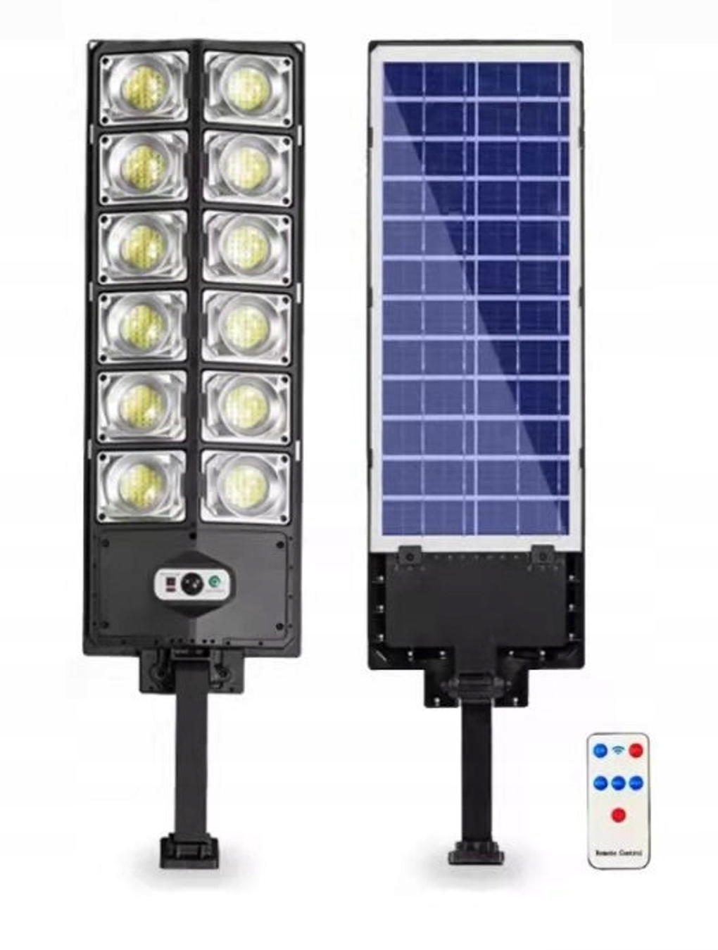 LAMPA LED SOLARNA ULICZNA 1200W CZUJNIK RUCHU ZMIERZCHU ZASILANA SŁOŃCEM Marka inna