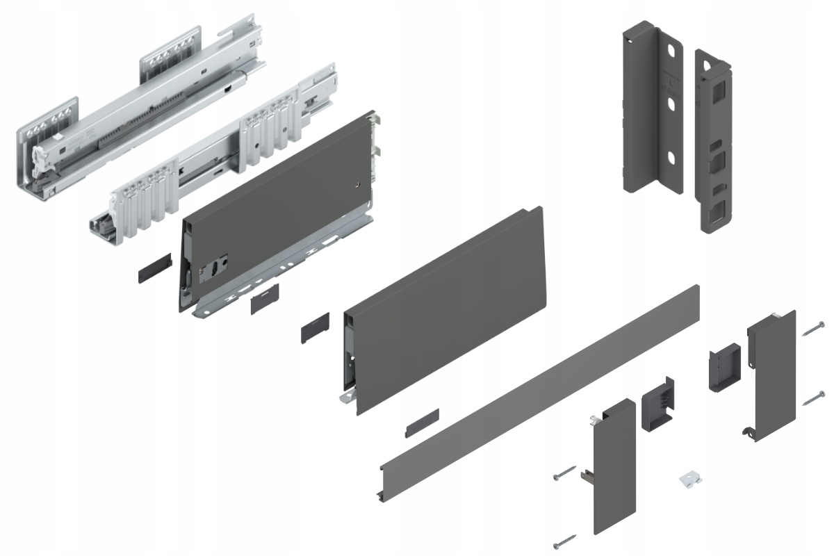Blum Merivobox 300 Šuplík střední K Vnitřní vstup 40 kg