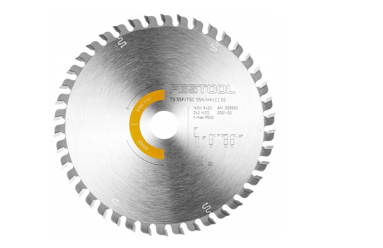Festool Tarcza pilarska do drewna litego Mdf Hw 160x1,8x20 WD42 205553