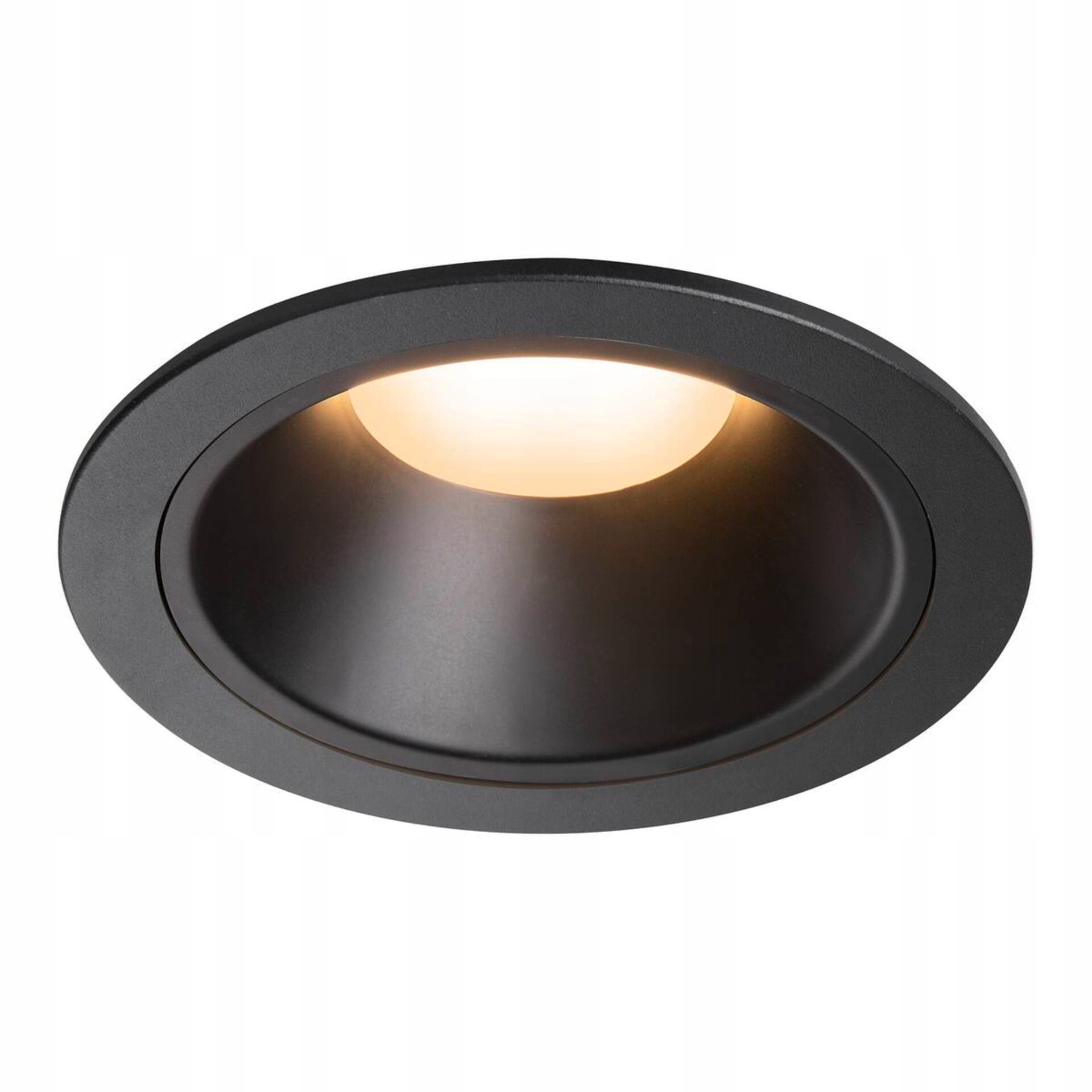 Stropné vstavané svietidlo Slv Numinos XL 24W 2700K čierne 55°