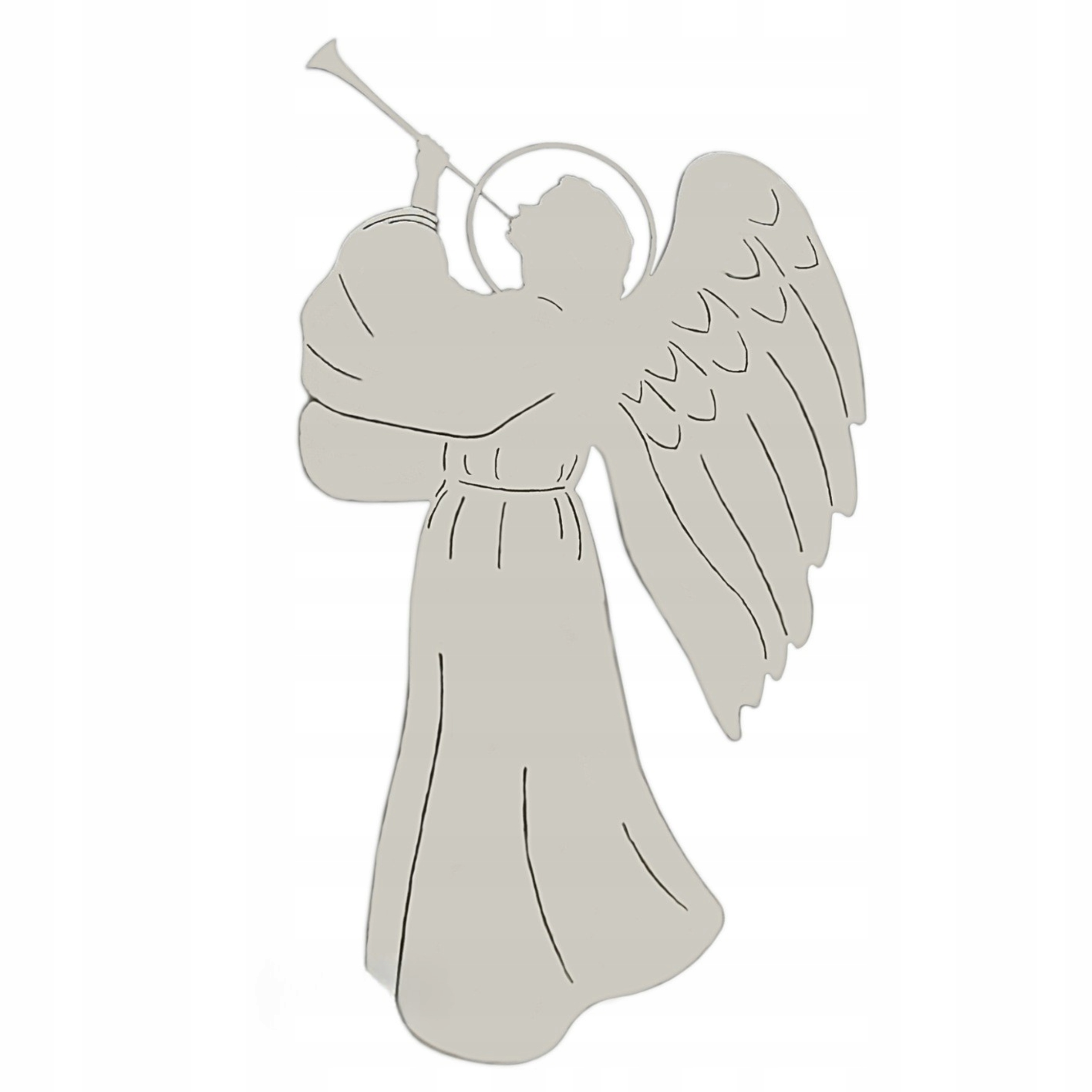 Náhrobní Dekorace „anděl S Trubkou“ 238,2 X 298,8 MM