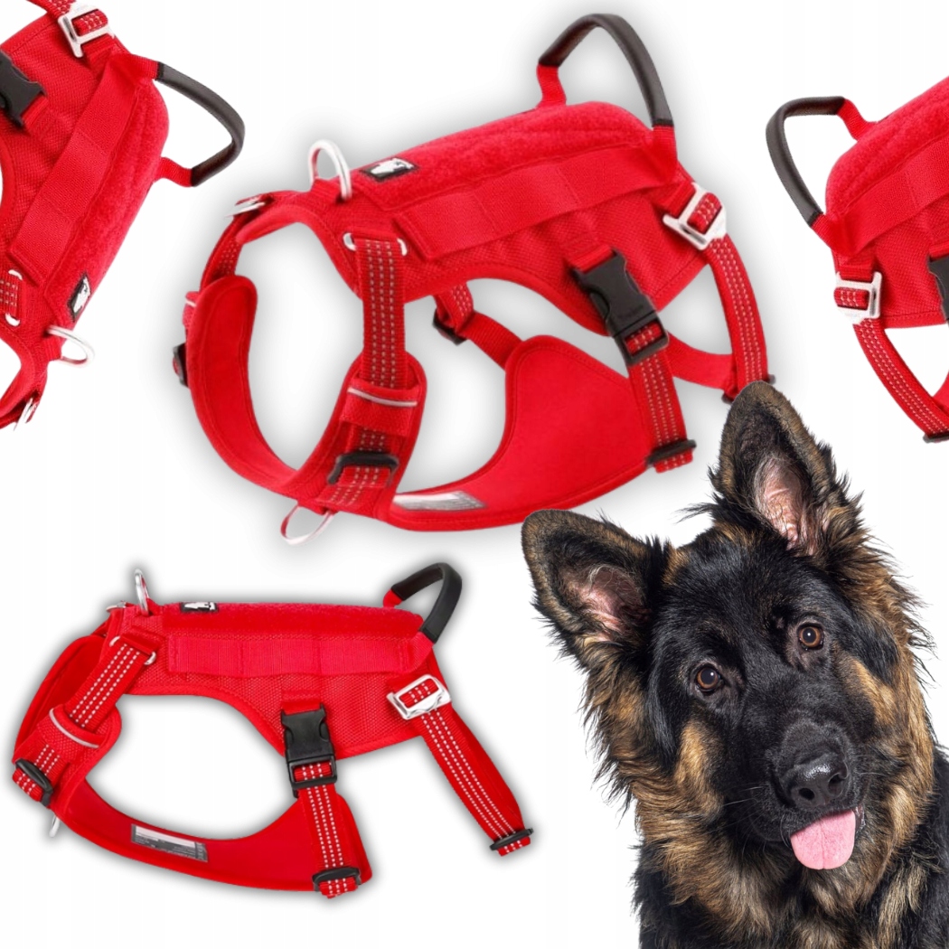 Levně Reflexní Protiúnikové Postroje Pro Psa Truelove Safe Hiking Červené XL