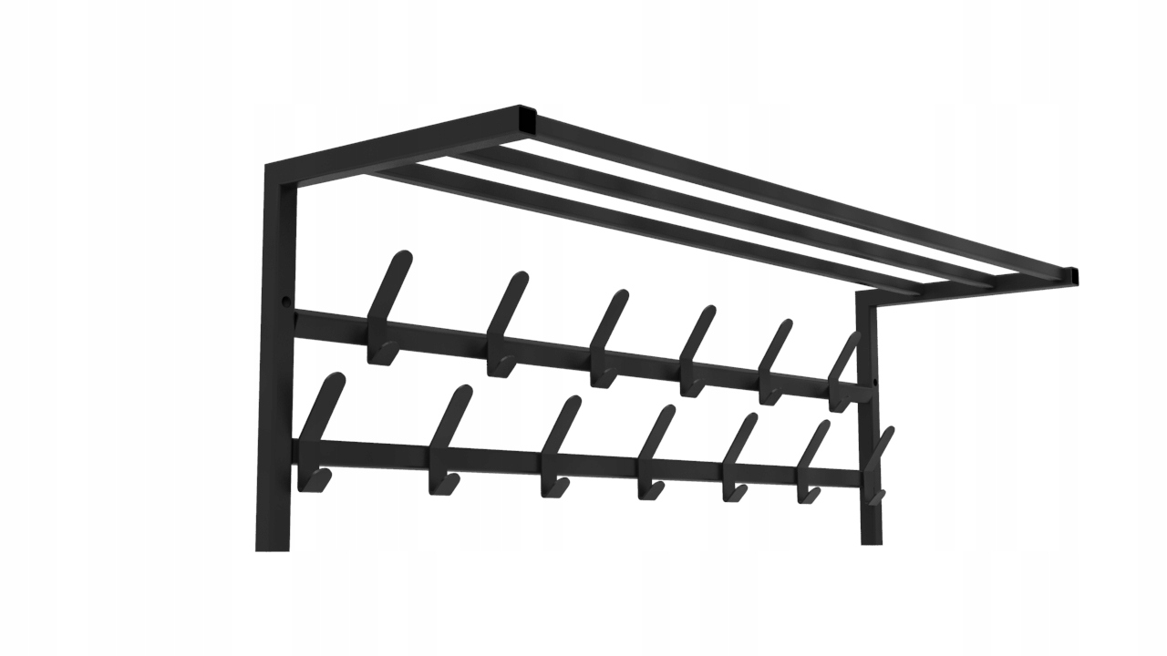 

wieszak na ubrania z półką podw. 80 cm