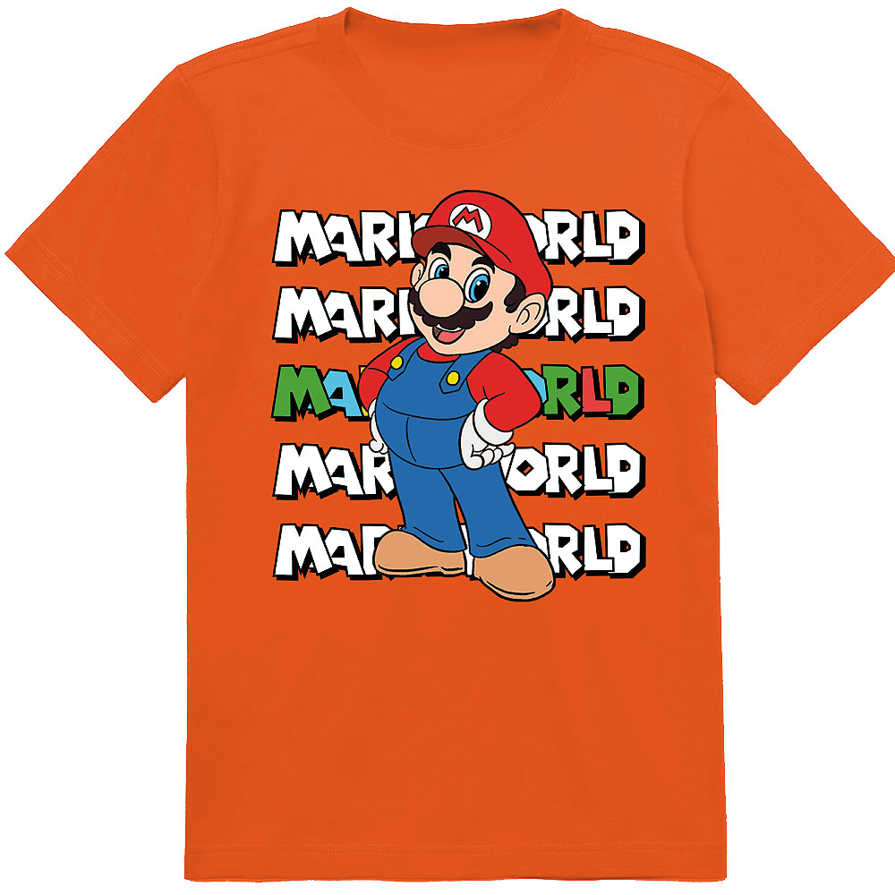 ZESTAW 3W1 KOSZULKA DLA DZIECI TATUAŻE NAKLEJKI SUPER MARIO BROS 152 JAKOŚĆ Rozmiar L