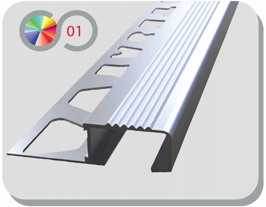 

Profil schodowy aluminium kwadratowy 10mm Matowy