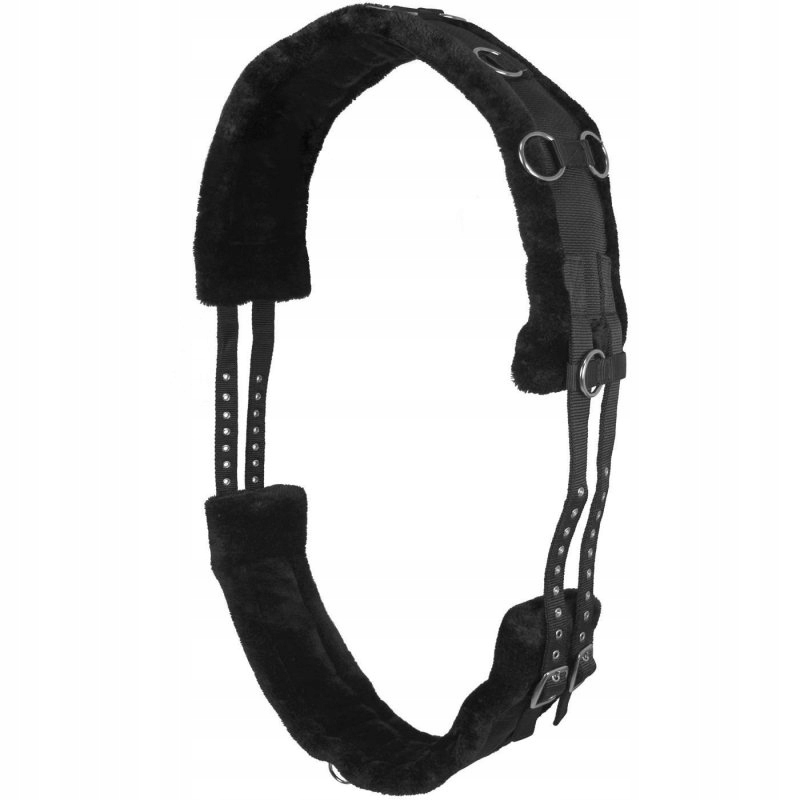 Lonžovací pás s kožešinou L