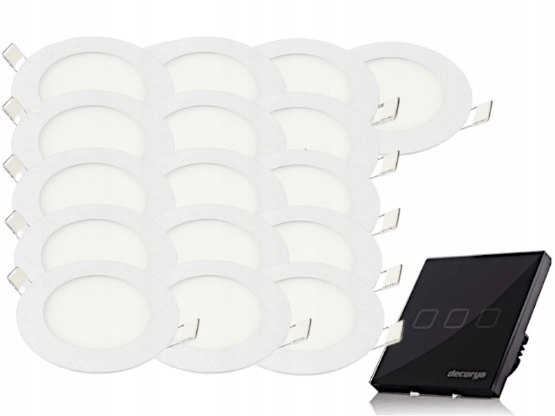 Sada svítidel Halogen Strop Led 3W 16x Vypínač