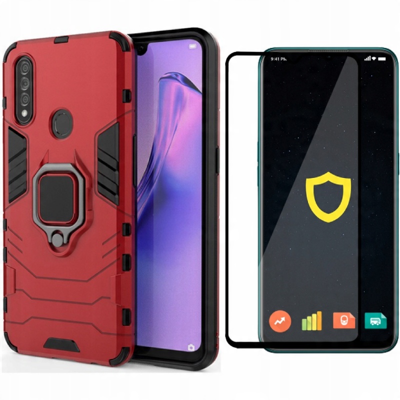 

Etui Case X-ring Pancerne Do Oppo A31 Szkło