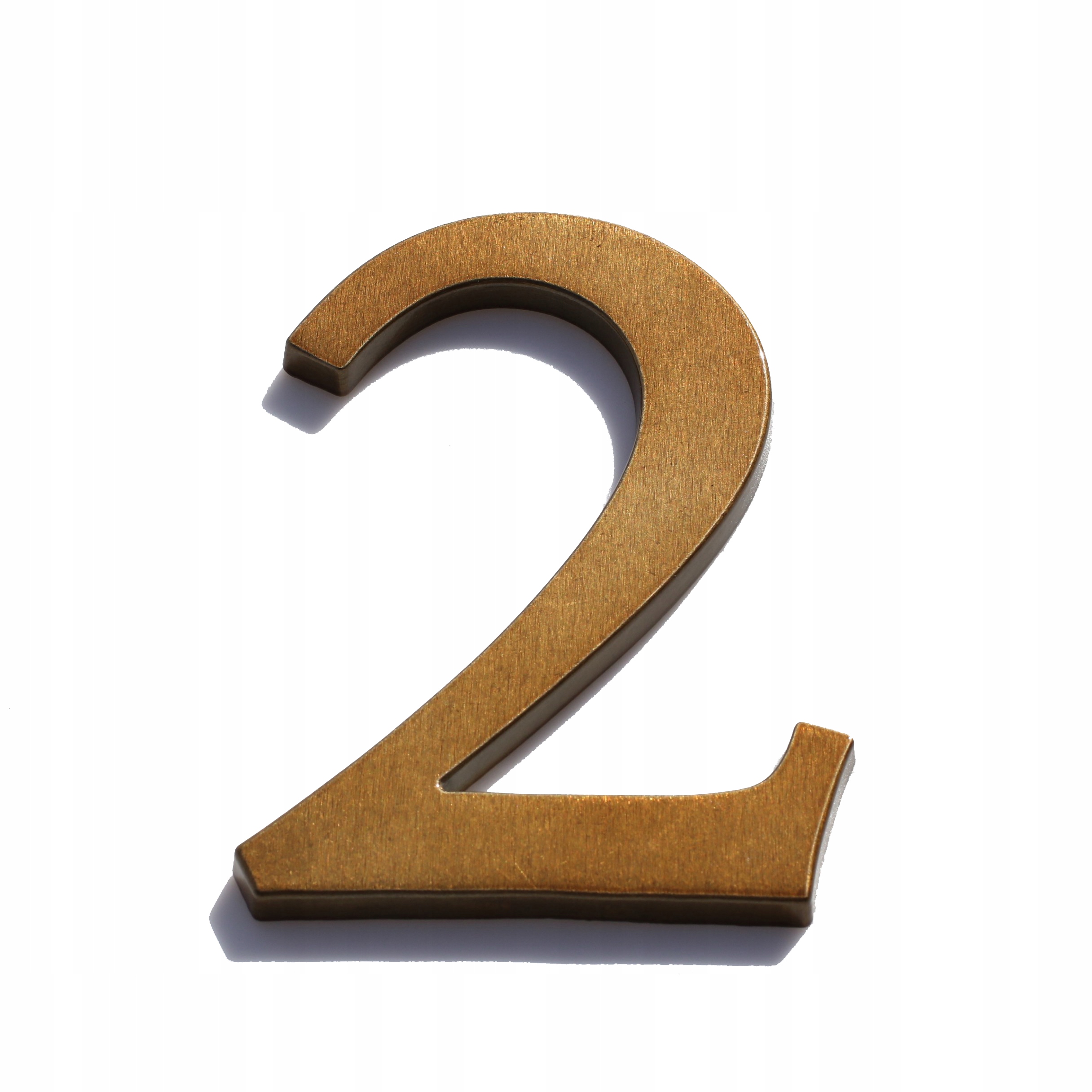 NUMER DOMU, CYFRY NA DOM, LITERY brąz trans 2 Marka Prestige