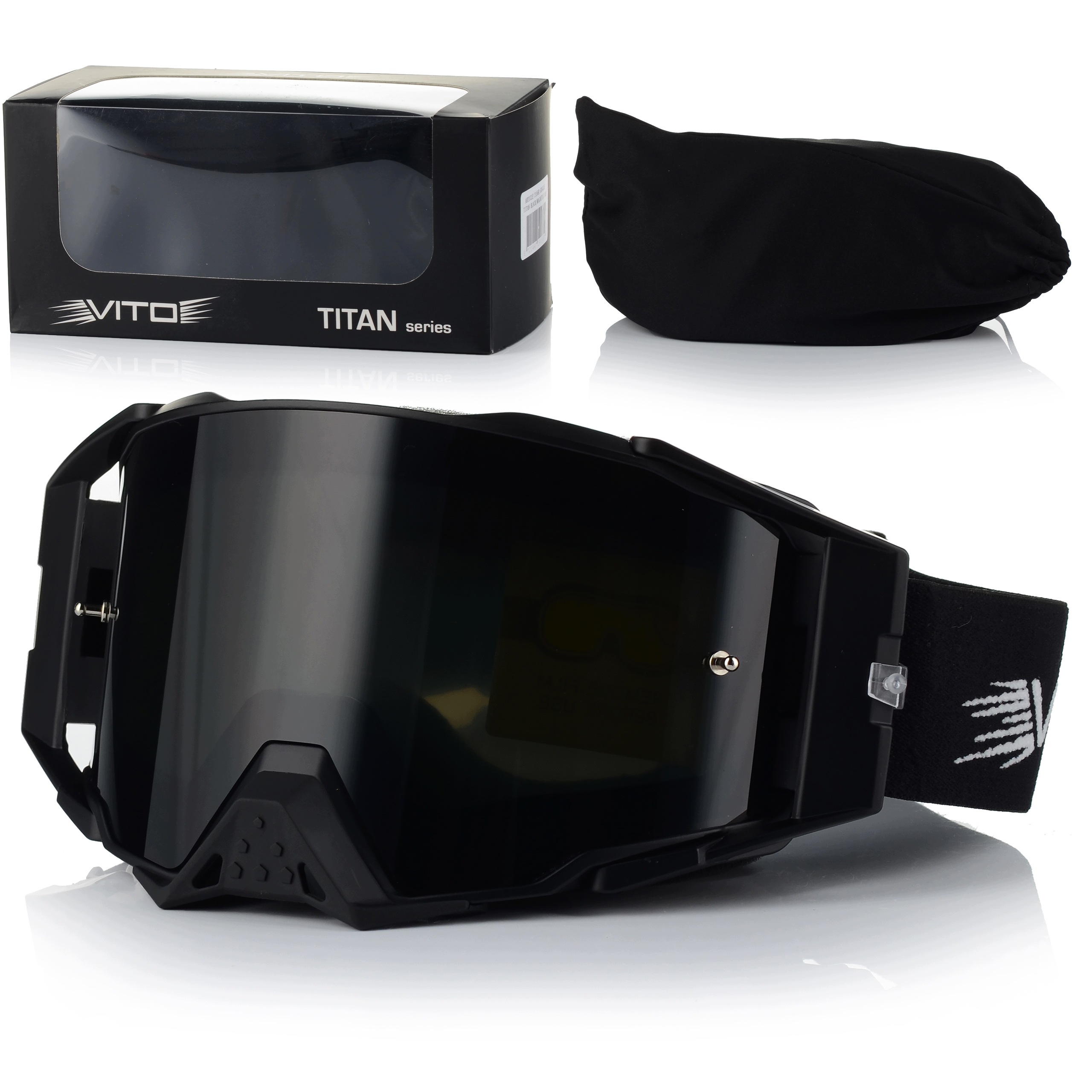 Motocyklové brýle Vito Titan Cross Revo magnetické sklo enduro quad MX