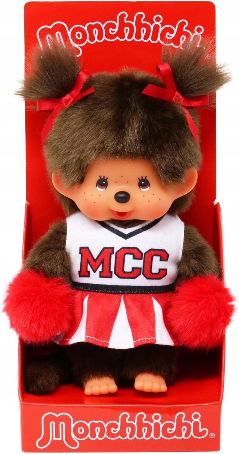 Monchhichi 252879 Małpka Dziewczynka Cheerleaderka 20cm