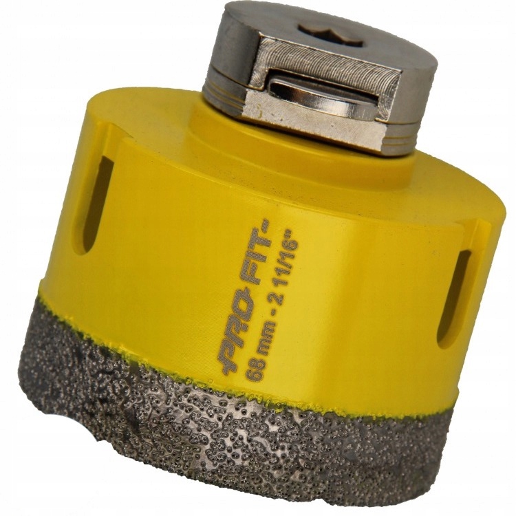 PRO-FIT Otwornica DIAMENTOWA D68 mm S10HEX kamień
