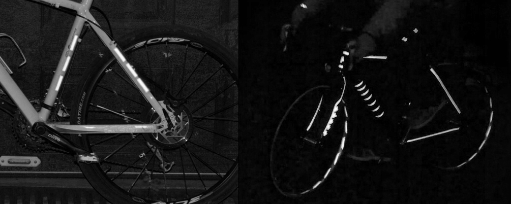 NAKLEJKI ODBLASKOWE NA KOŁO ROWEROWE OBRĘCZ ROWER MOTOCYKL ODBLASK Rodzaj inny