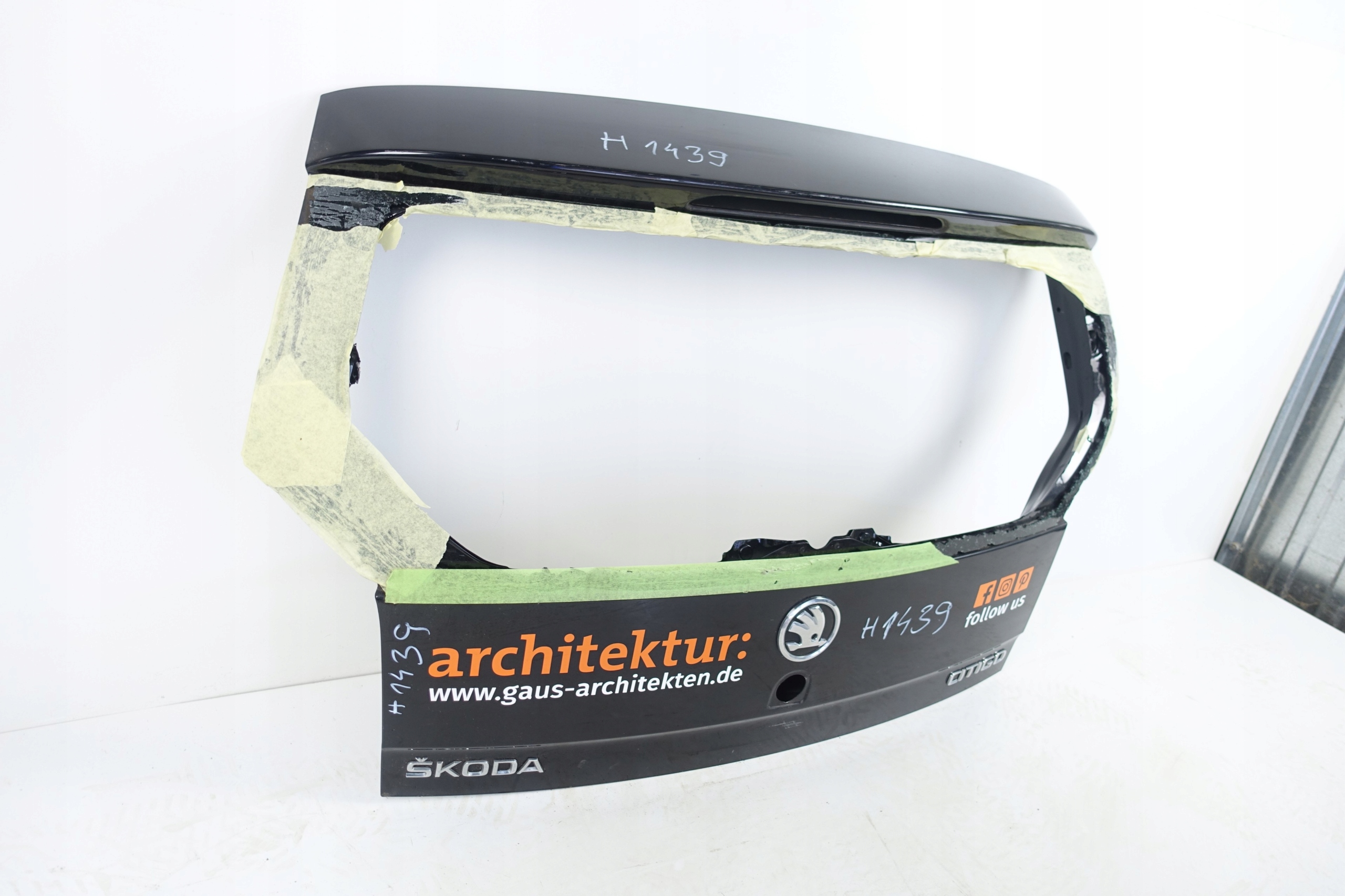 SKODA CITIGO 1ST 2011- trunk door cover boot rear part
