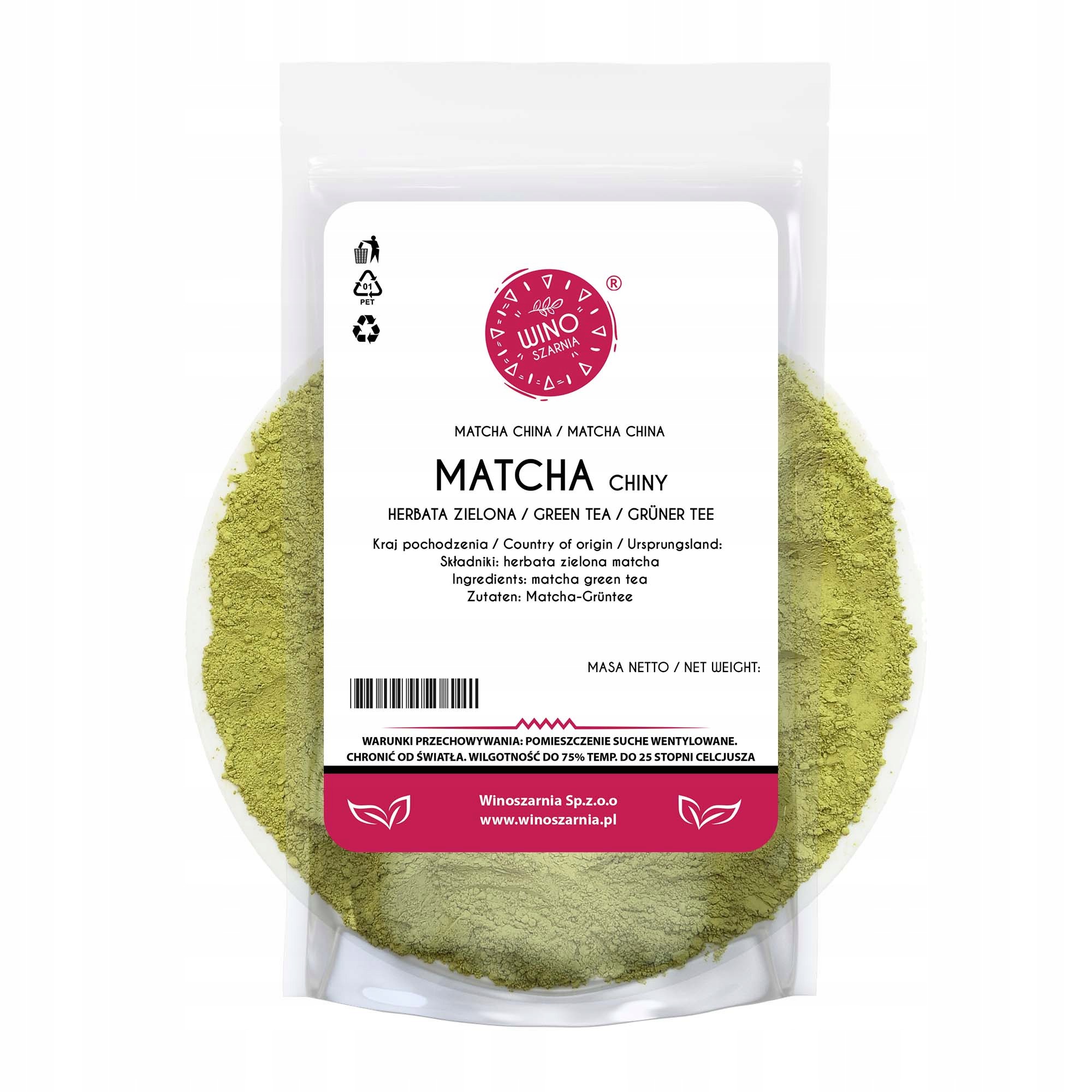 Čaj Matcha Čína Winoszarnia Premium 1 kg v prášku