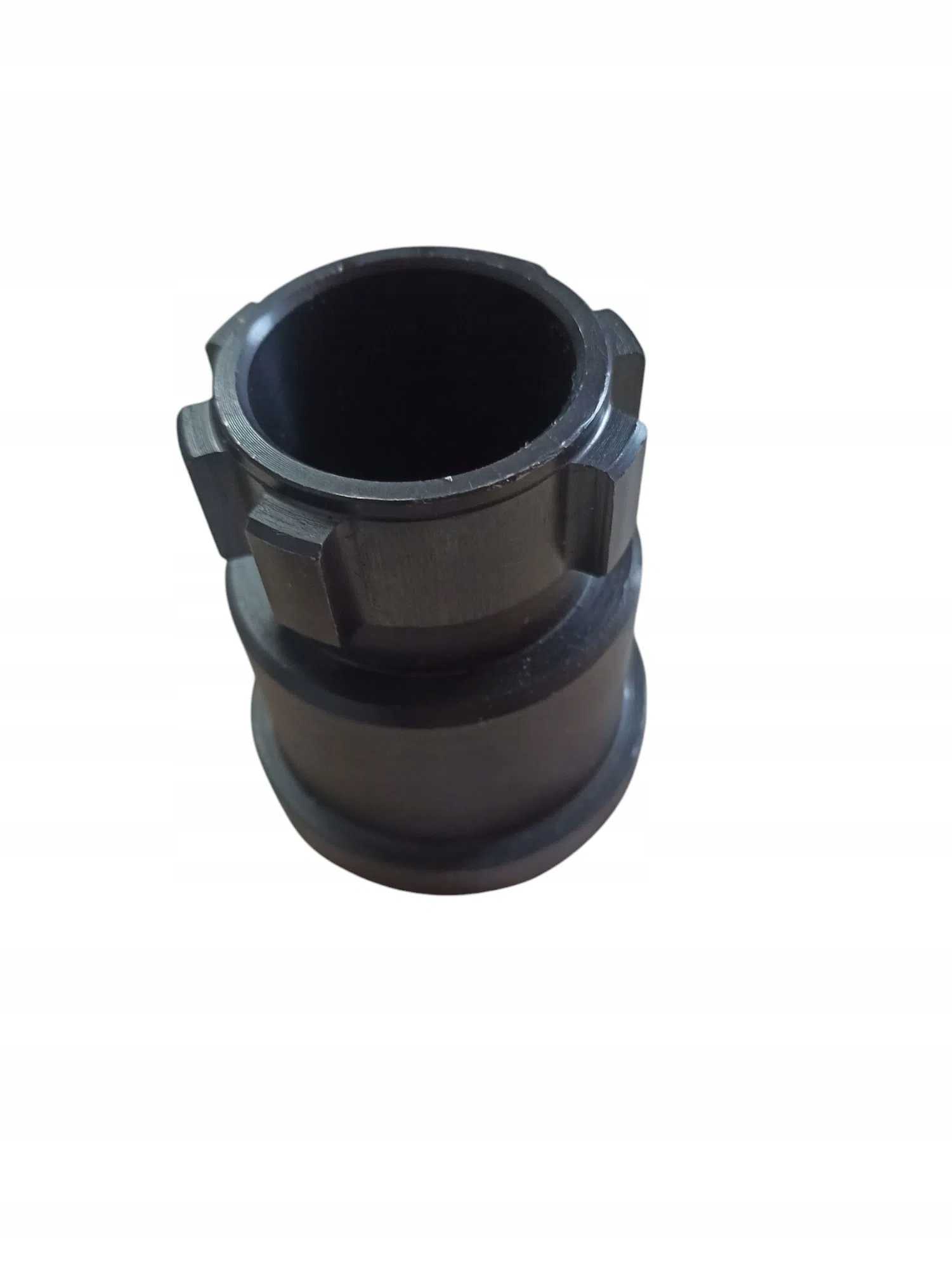 ルゥル Czarne kozaki z ozdobną cholewką