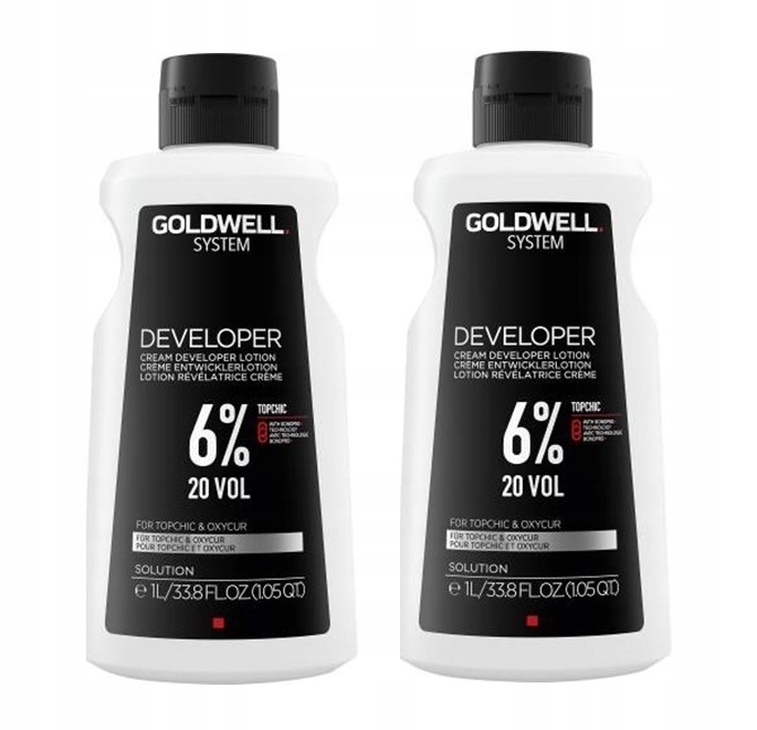 Goldwell Topchic Lotion 20 Vol 6% emulsja 2x 1000 ml utleniająca do farby-Zdjęcie-0