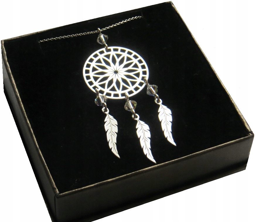 

Naszyjnik Łapacz Snów cyrkonie Swarovski elements