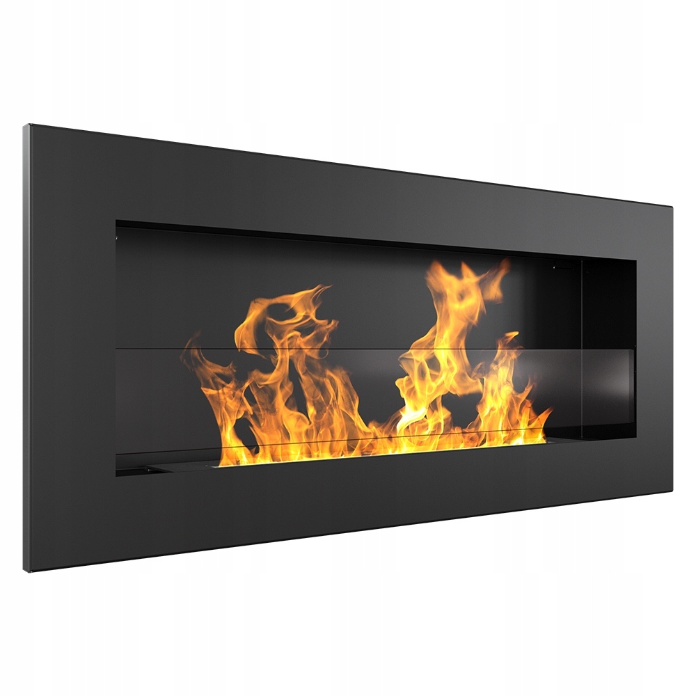 Závesný Biokrb 900X400 Delta Slim S Kratki Sklom, Lineárny Plameňový Horák