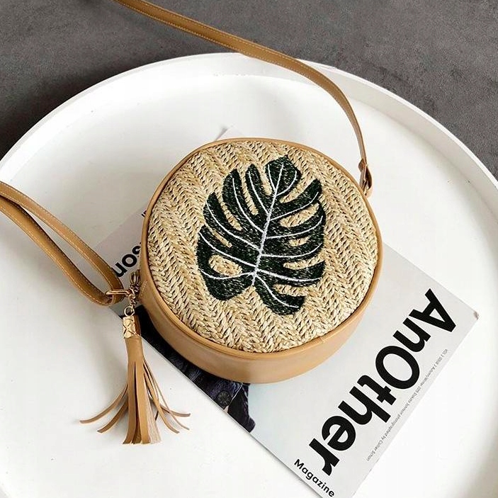 OKRĄGŁA DAMSKA TOREBKA NA RAMIĘ ECO SKÓRA KUFEREK Styl miejski