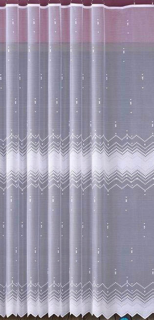 Mg Záclona žakár 618/353 Bílá 350x250 cm Hotová Obšitá Bt