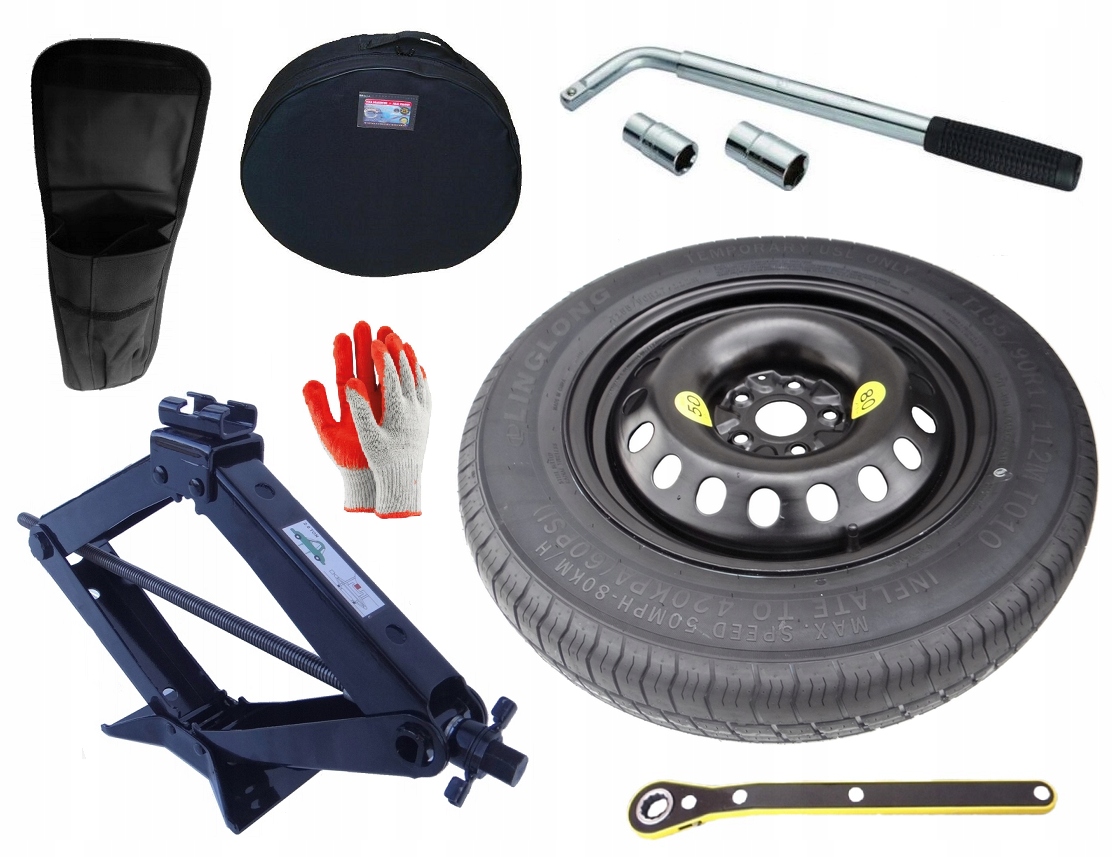 nové Dojezdové Kolo R17 Toyota Sienna (2010-2020) Set (obal)