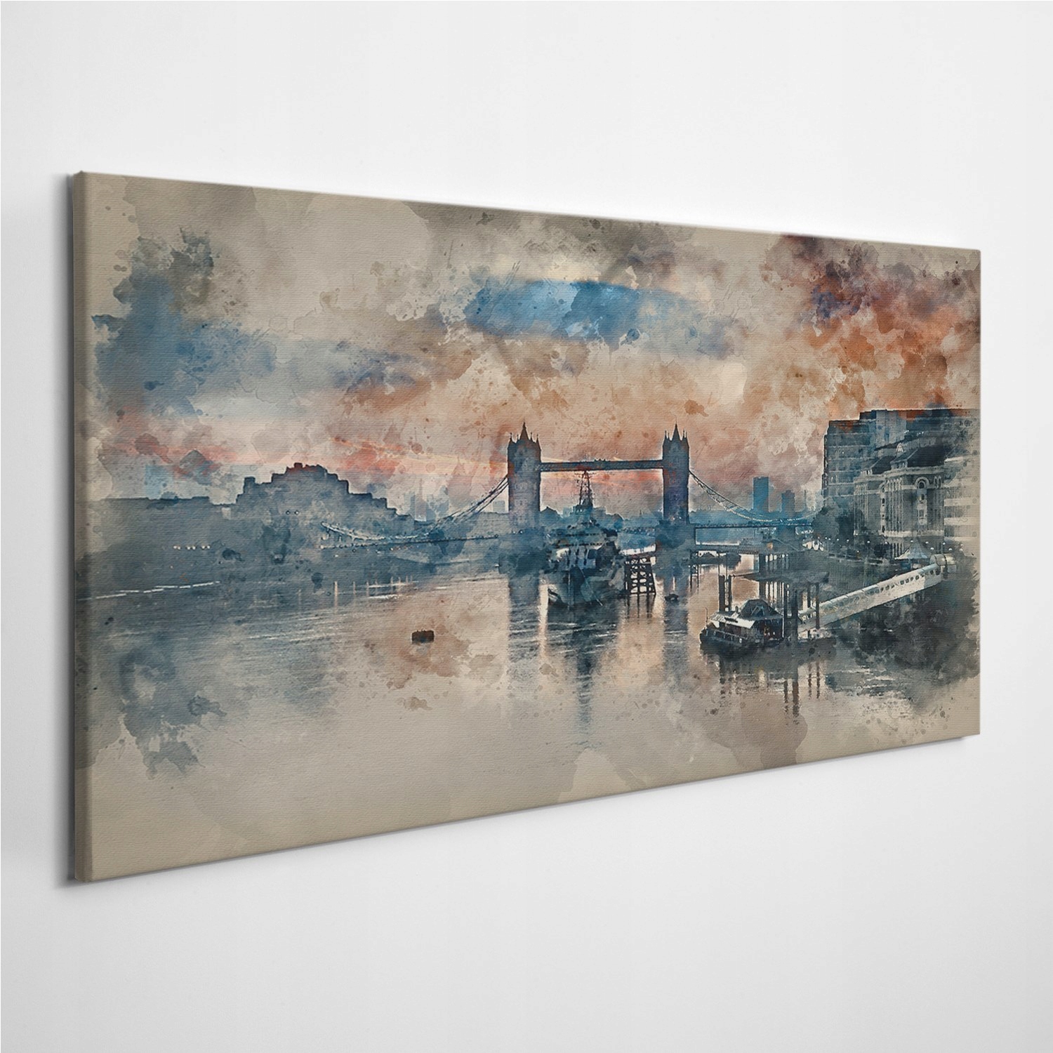 

Zdjęcie na foto-obrazie Londyn Rzeka Most 120x60