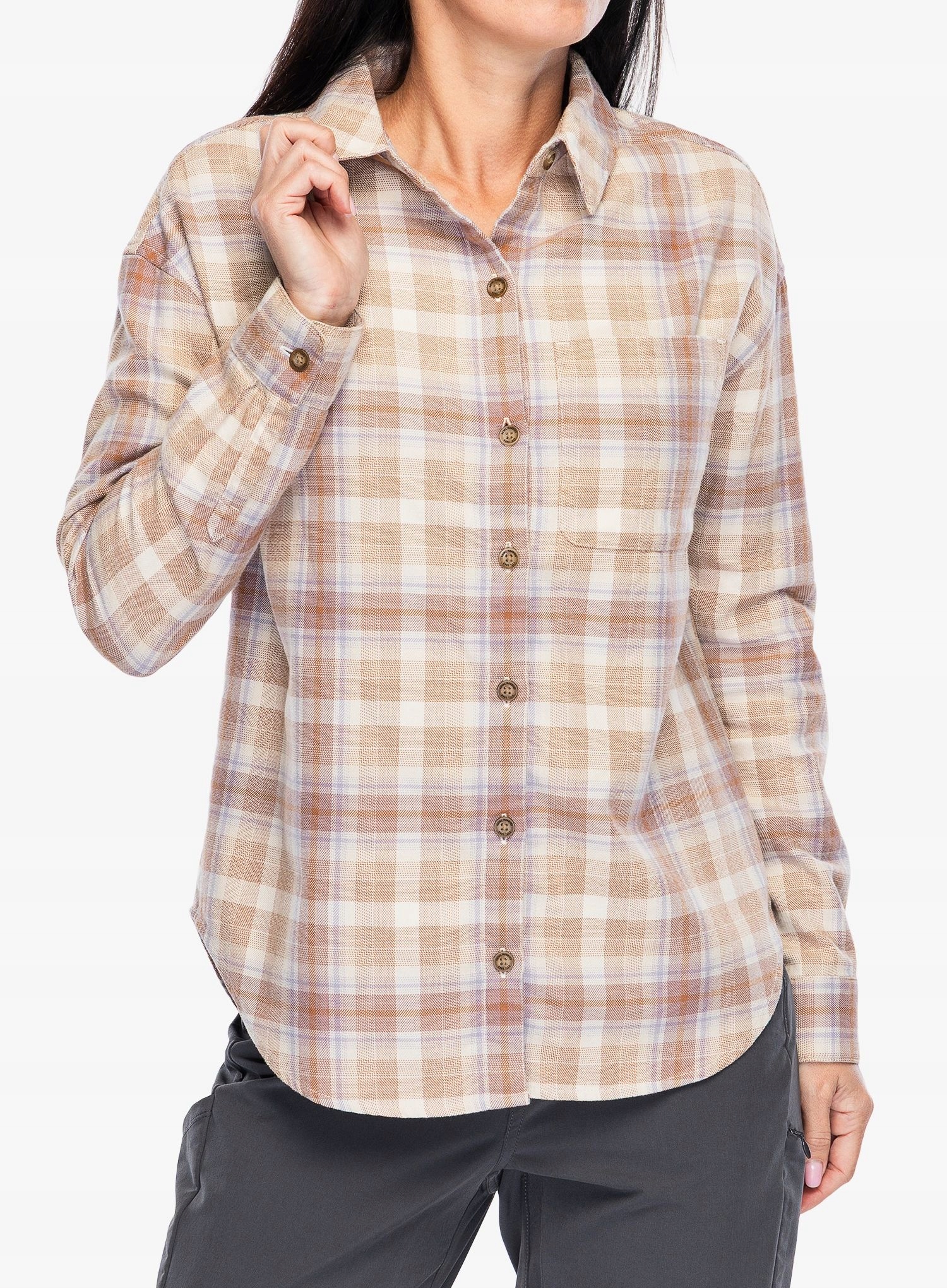 Dámská turistická košile Royal Robbins Lieback Overshirt chalk Xs